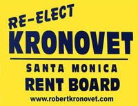 Re-elect Robert Kronovet for Rent Control Board