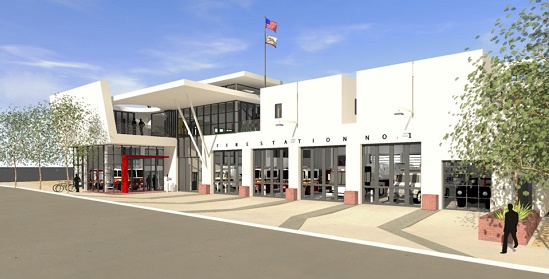 Downtown Fire Station rendering